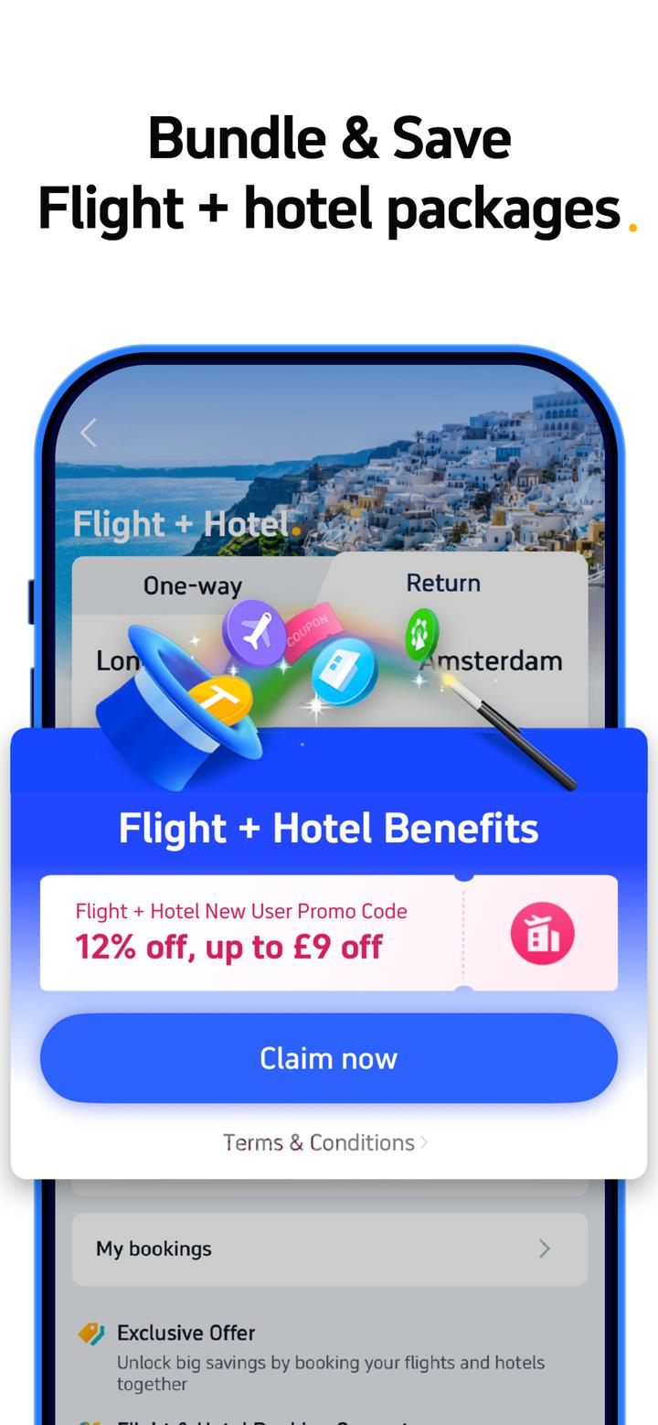 Trip.com flight plus hotel package discount offer