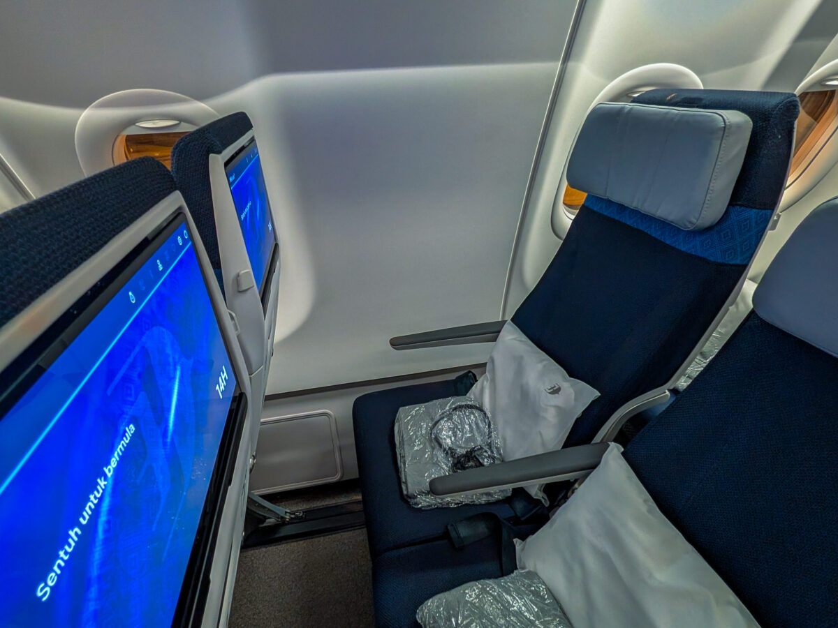 Malaysia Airlines A330neo economy Recaro seats with personal screens