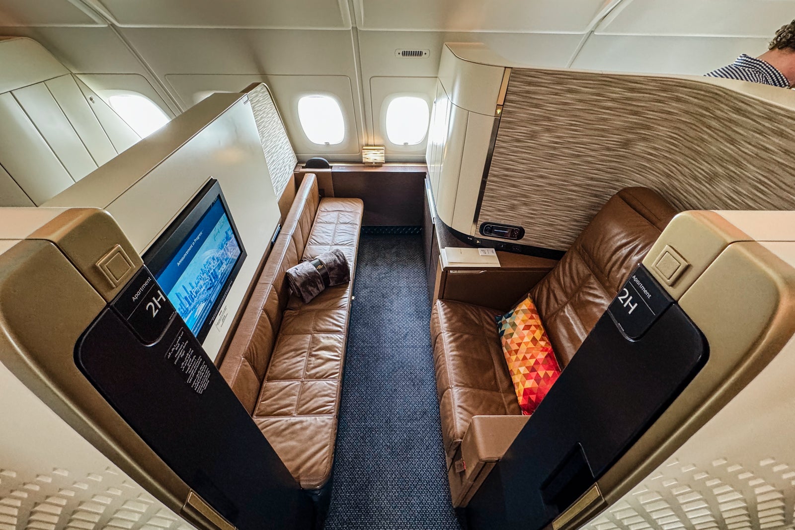 Etihad Airways First Class Apartment suite on the A380