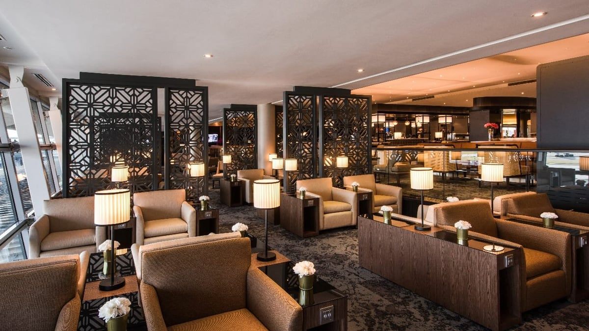 Seating area in the Malaysia Airlines Golden Lounge at KLIA